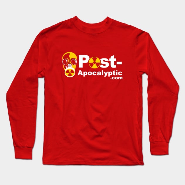 Post Apocalyptic .com Typography Long Sleeve T-Shirt by PostApocalyptic